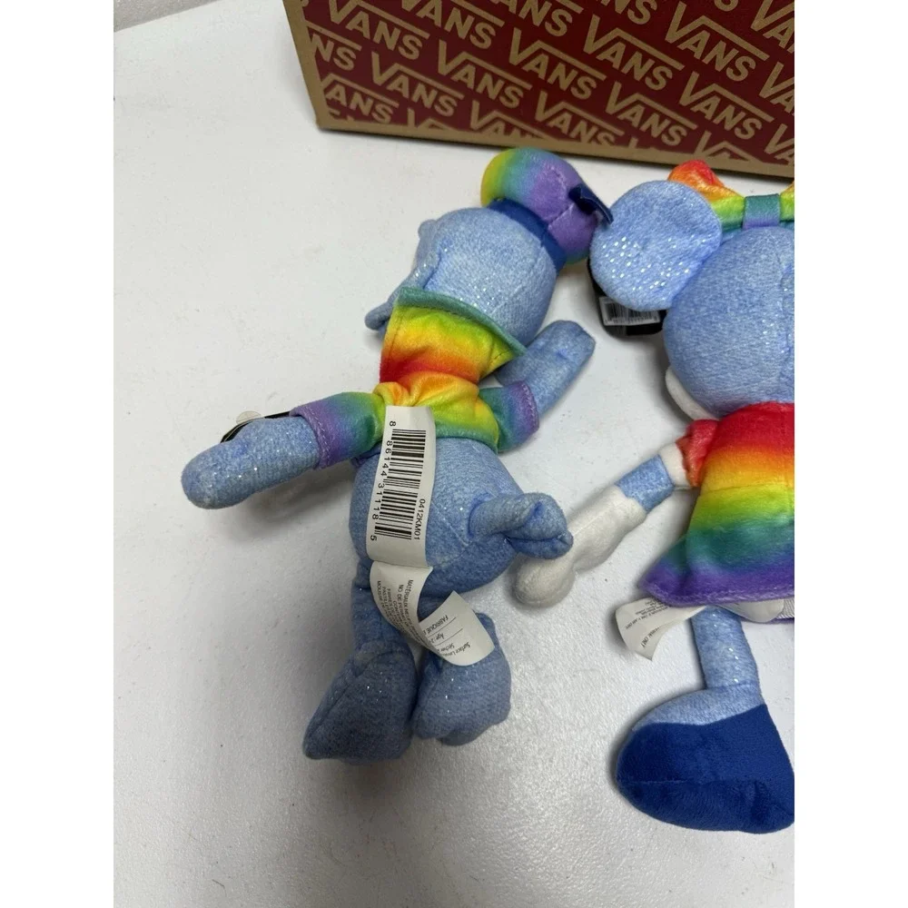 Lot 2 Disney Rainbow Pride Plush 2022 Minnie Mouse Donald‎ Duck W/ Tags